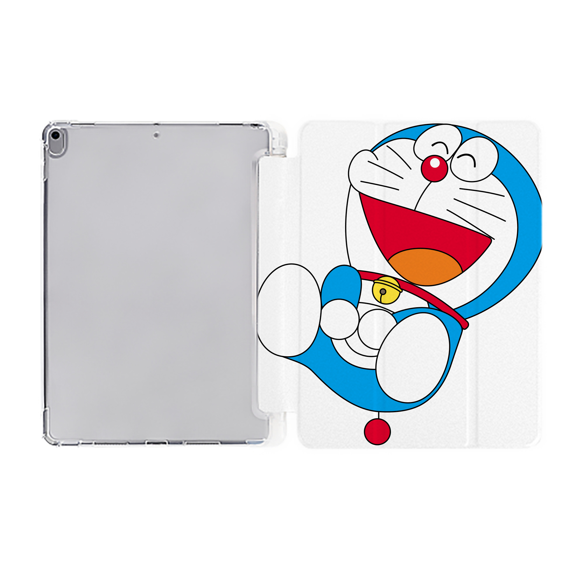 （画像用） ドラえもん Doraemon IPad ケース ペン収納付き 三つ折りスタンド PUレザー×シリコン 対応機種9.5/10.5/10.9インチ